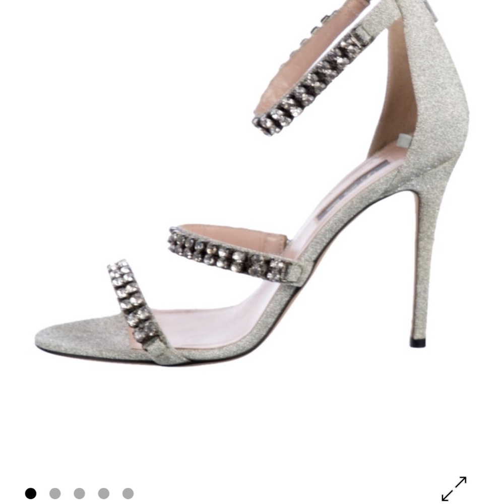 SJP by Sarah Jessica Parker Glittering Silver Heels